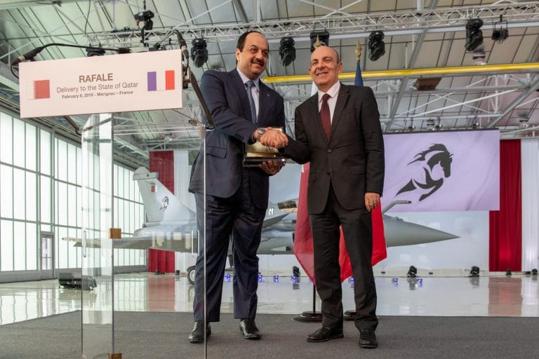 Delivery ceremony of the first Rafale to Qatari Emiri Air Force © Dassault Aviation - S. Randé