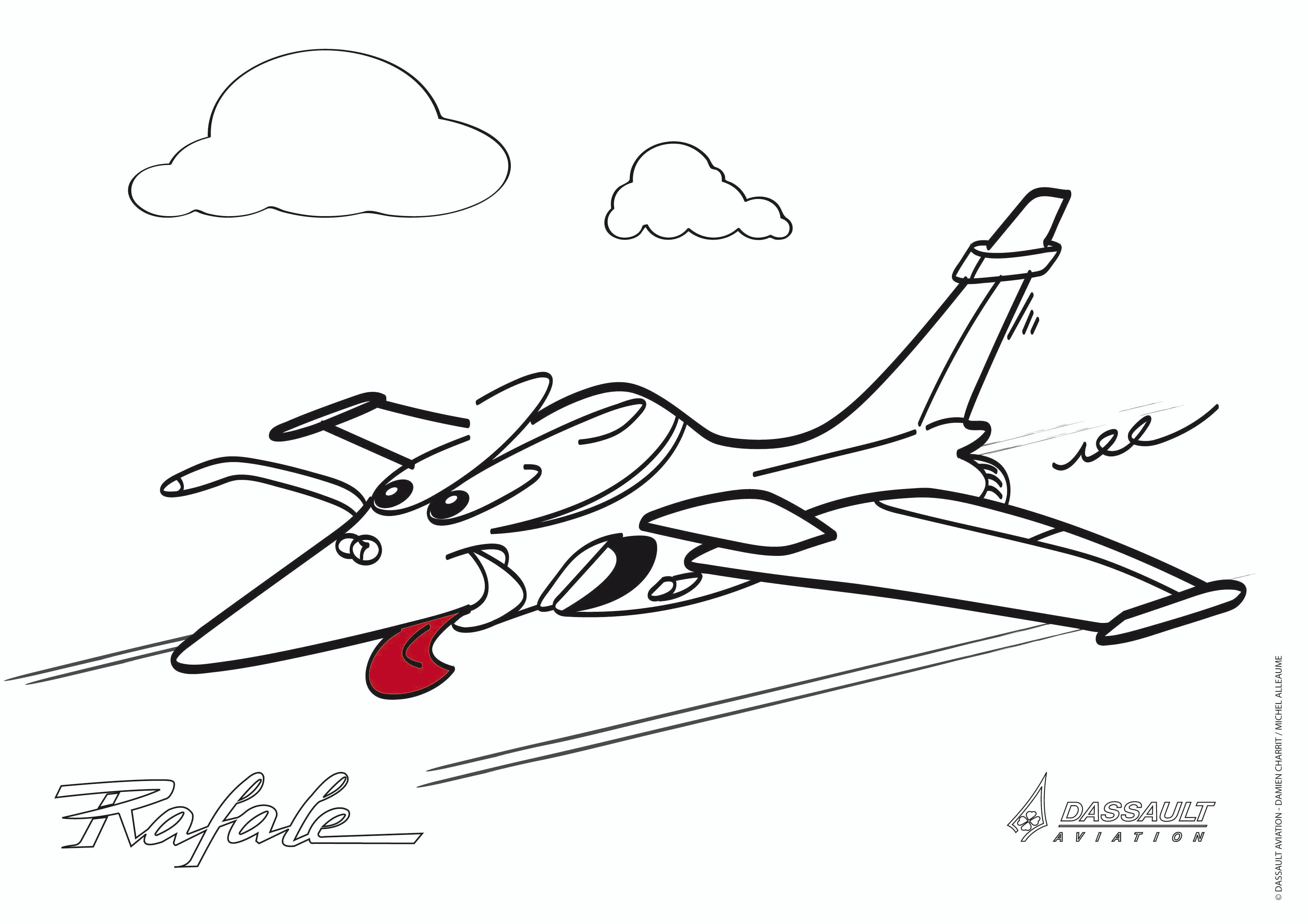 Dessins d’avions à colorier  Actus Passion