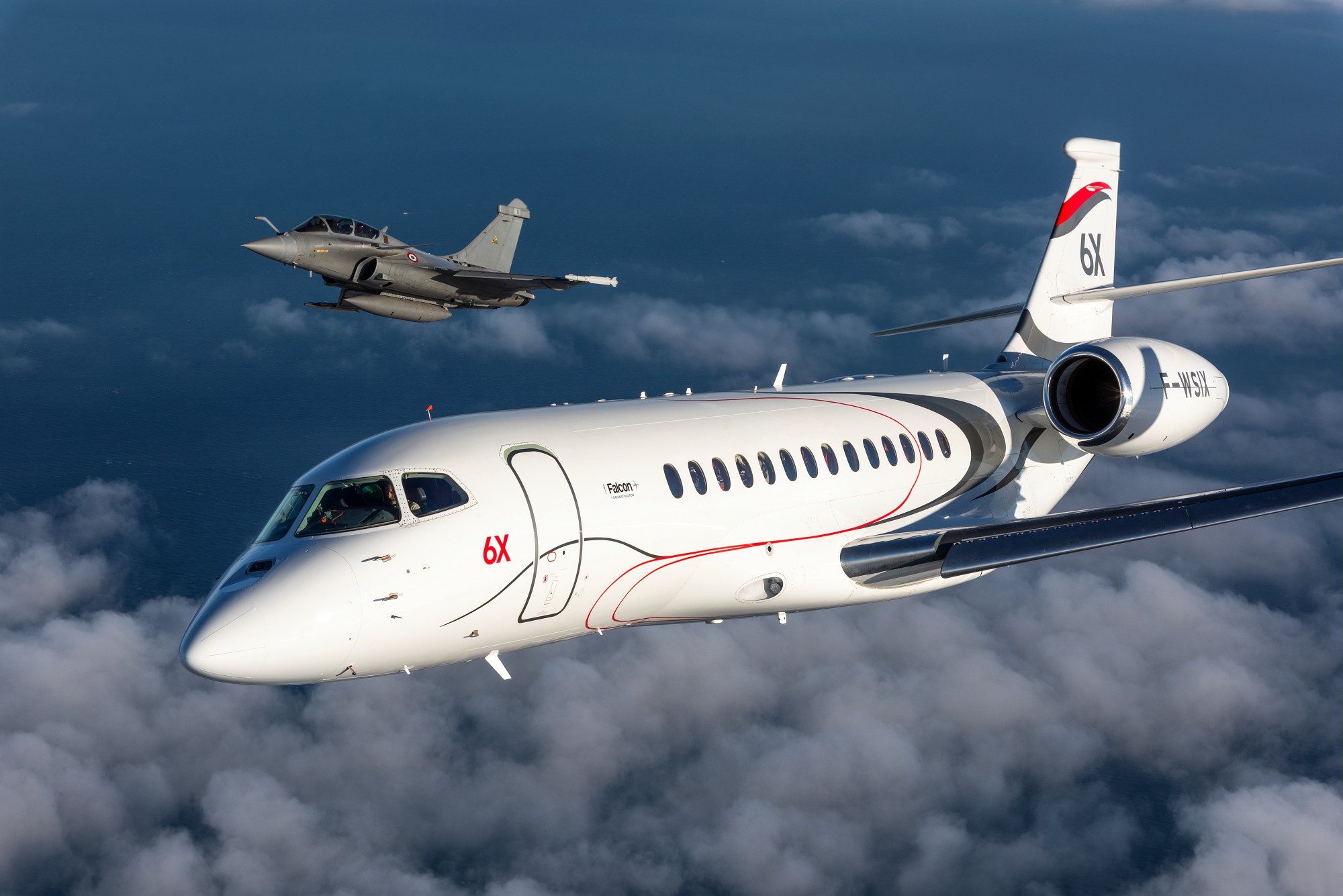 Les avions Dassault Aviation présents