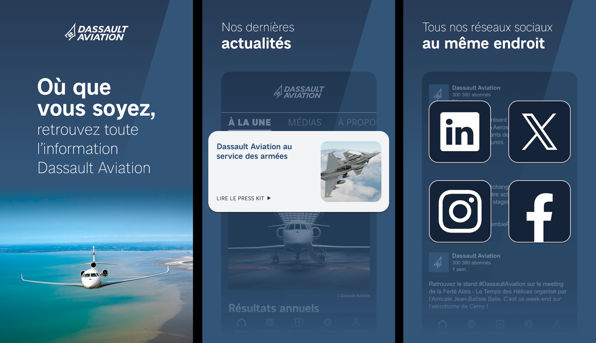 Découvrez l’appli mobile Dassault Aviation !