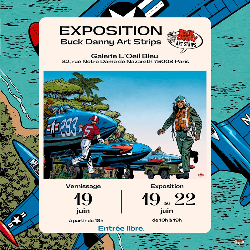 Exposition. Buck Danny Art Strips